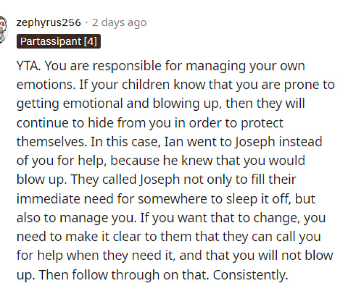 It seems like everyone is saying that OP is TA for how he reacted and, obviously, for how he acts on a day-to-day basis.