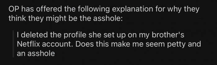 OP thinks he might potentially be the a-hole for the following reason: