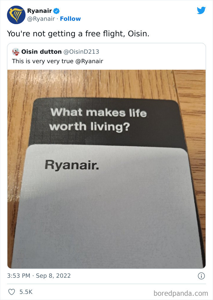 14. No free flight for you