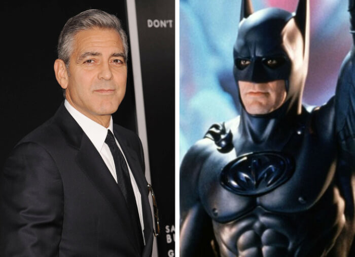 7. George Clooney: playing Batman