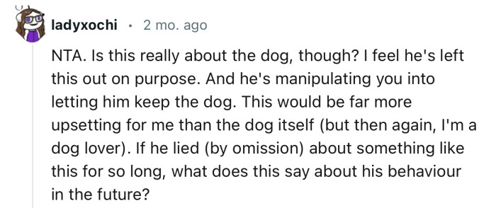 “If he lied about something like this for so long, what does this say about his behavior?”