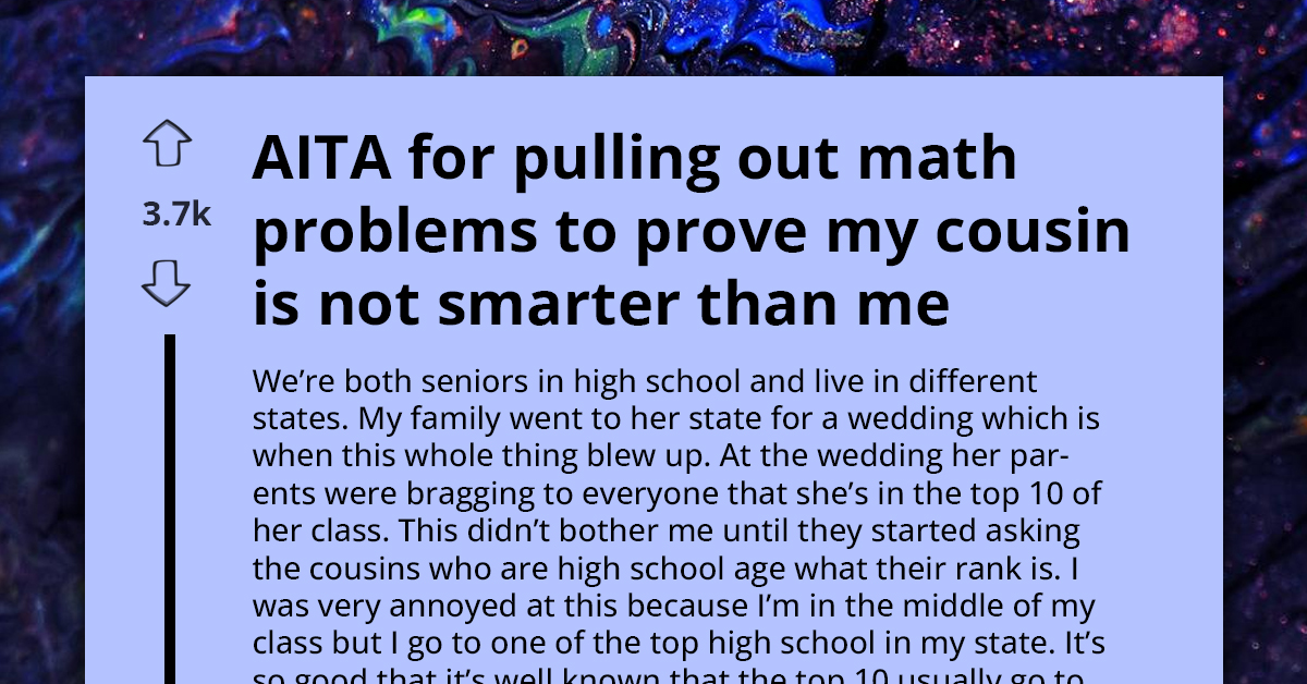 High School Senior Proves Cousin's Academic Superiority Is a Sham With SAT Math Questions