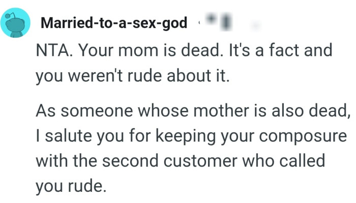 It's a fact and the OP wasn't rude about it