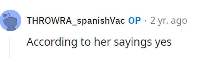 Apparently she's actually okay with it!