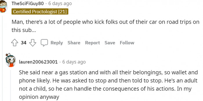 13. He was asked to stop and then told to stop