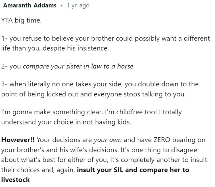 And right off the bat, Redditors started with harsh words: