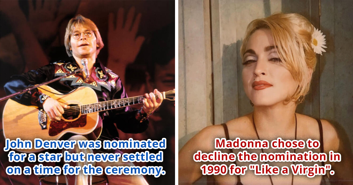 Nine Times Famous Celebrities Declined The Opportunity To Have A Star On The Hollywood Walk Of Fame