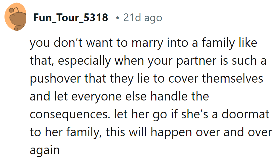 Marriage advice: Avoid doormat families. Don't marry someone who lets others walk all over them.