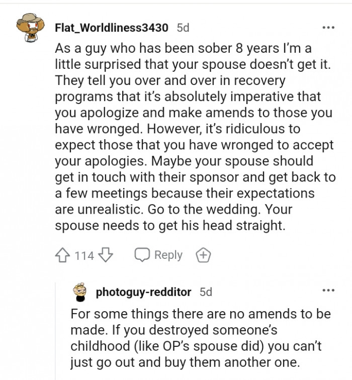 It's absolutely imperative that you apologize