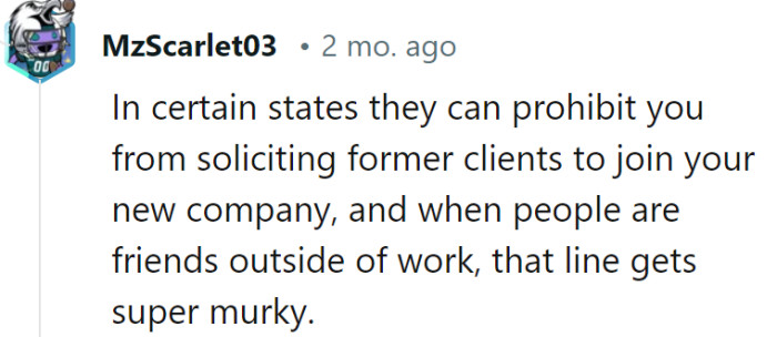 Ah, yes, the legal cha-cha of solicitation in some states. It's like trying to dance on a tightrope when work friendships spill onto the social dance floor!