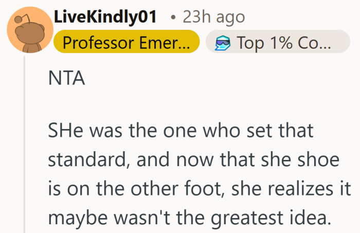 Funny how relationship rules feel a lot heavier once they apply to both people.