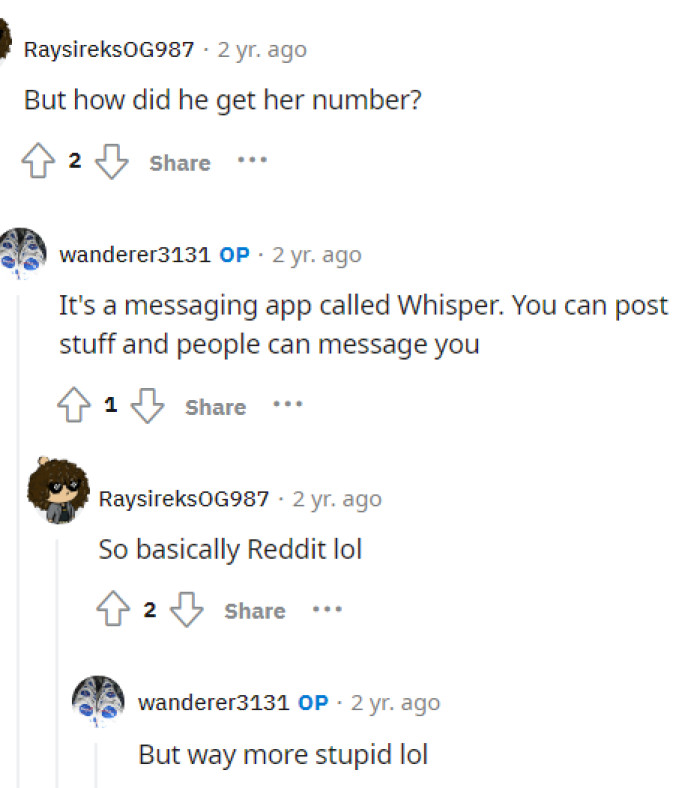 This is why we don't use dating apps, guys, because there are men like this on there who clearly have no self-respect at all.