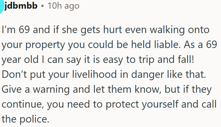 OP needs to protect themselves and call the police.