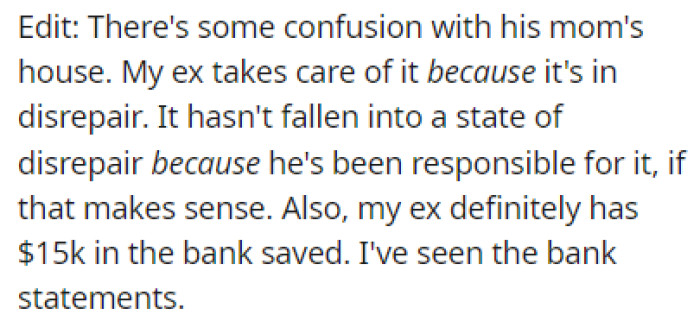 OP had a few things to explain further