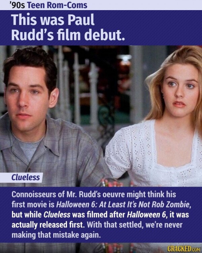 9. Clueless - Paul Rudd’s Debut
