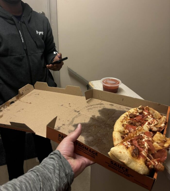"Delivery Driver Handed Me This, Holding Back A Grin: 'Can I Have The Pin Please?'"