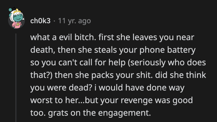 Her parents must be so proud to raise a proudly evil person.