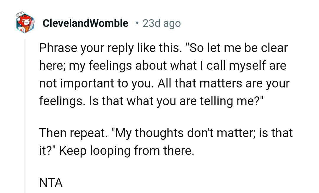 Let me be clear here