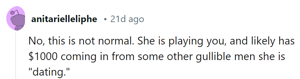 She's Got a Side Hustle with Other 'Dates' Bringing in That $1,000. Don't Be Played!