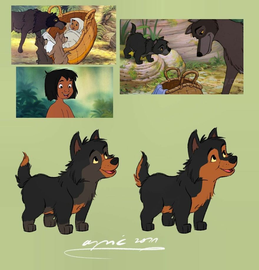 5. Mowgli as a Wolf