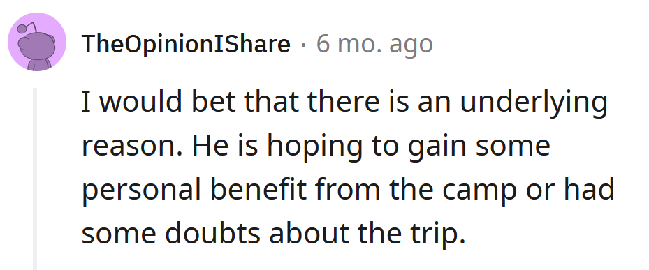 Nah, there's gotta be another reason.