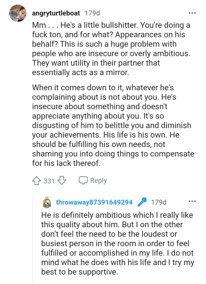 Whatever He's Complaining About Is Not About the OP