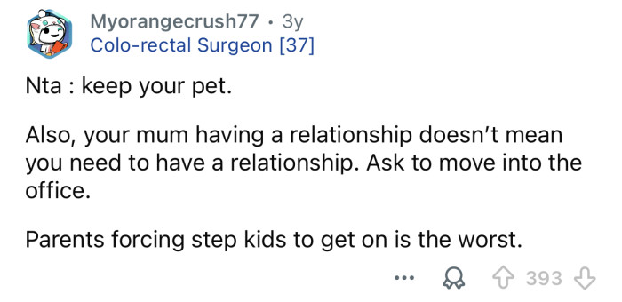 “Keep your pet.”