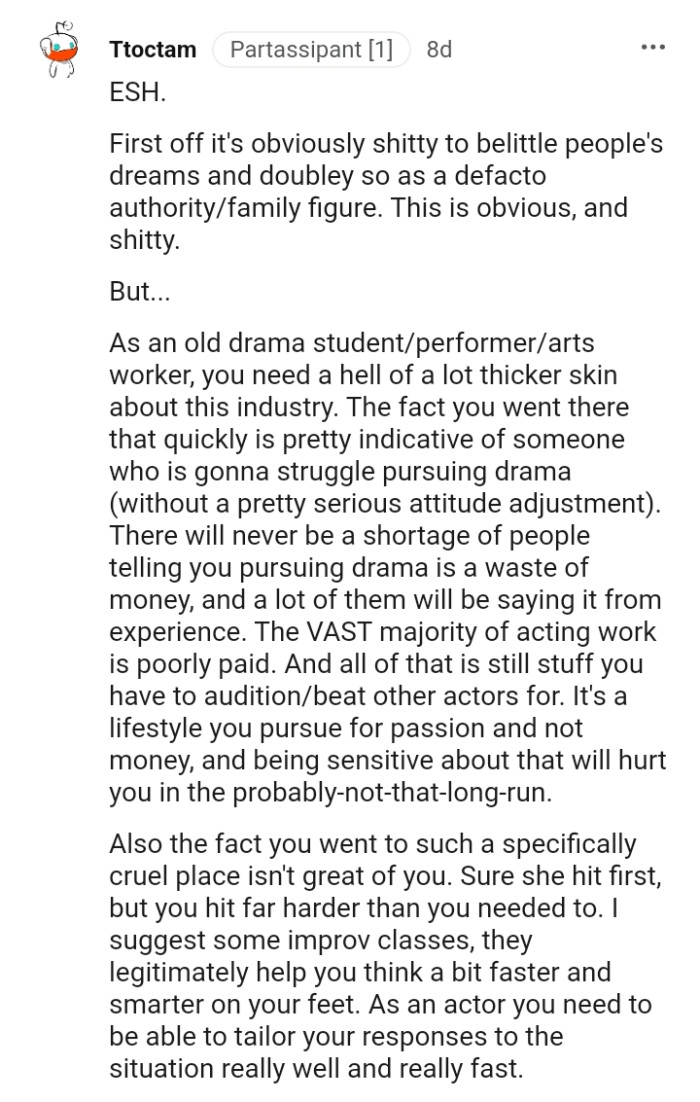 The vast majority of acting work is poorly paid