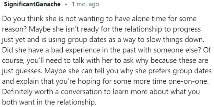 Communication is key to understanding each other's needs in the relationship