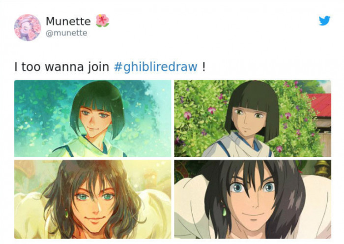 39. Brilliant redraws of Haku and Howl