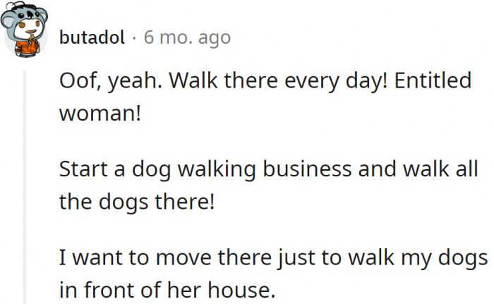 The OP got full support from others: