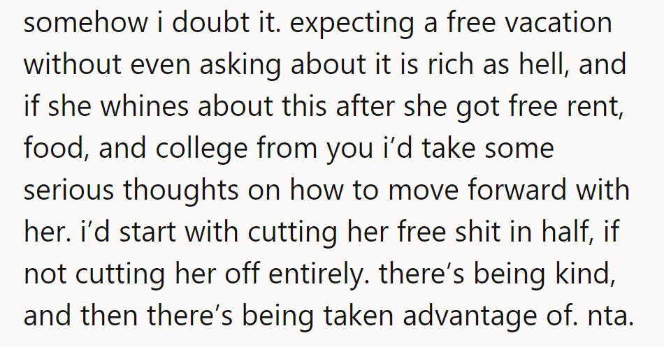 Free ride's over—time to earn those vacation stripes!