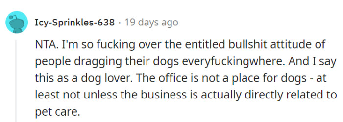 Dog lovers aren't even having it.