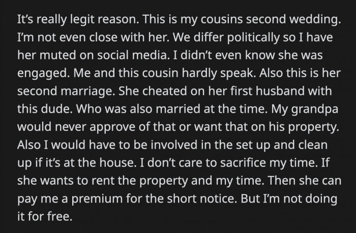 They do not have a close relationship, and their political beliefs clash.