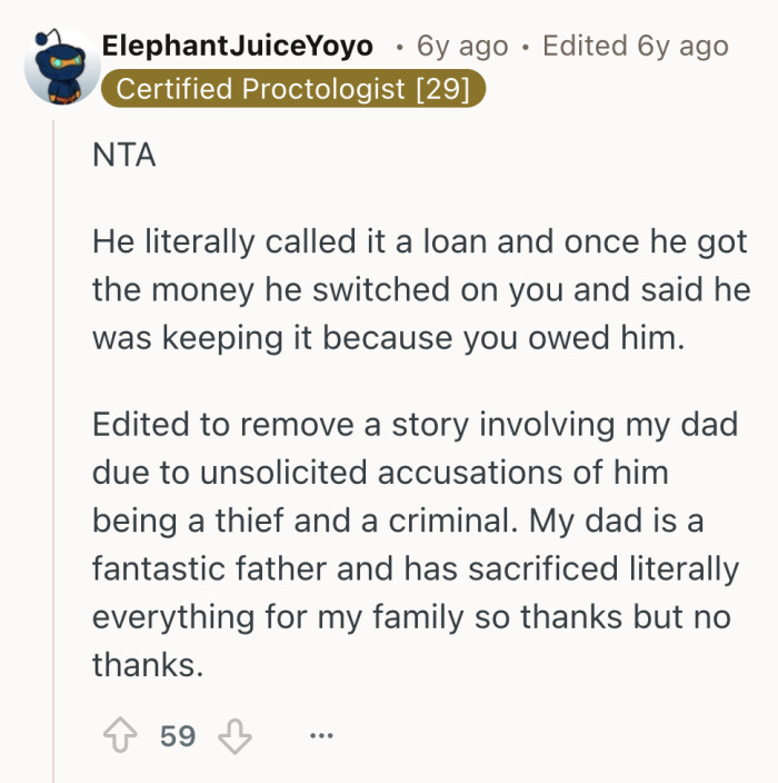 A neat summary of how fast a promise can flip when someone starts rewriting the terms to suit themselves.