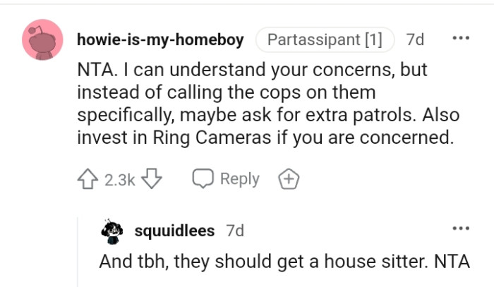 Investing in ring cameras.