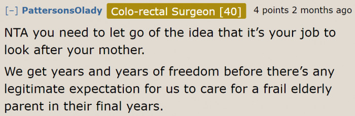 She's an adult, so it's completely okay to leave.