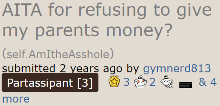 A teenager who earned money for her future doesn't want to give in to the demands of her parents.