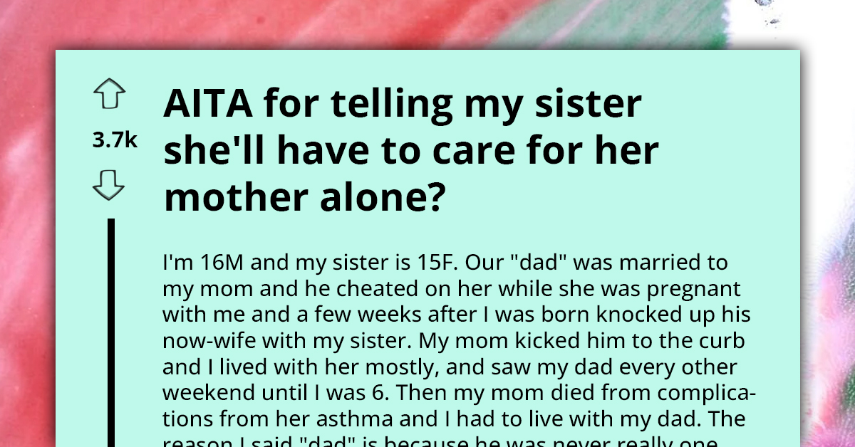 Teen Makes Stepmom's Life a Living Hell, Hurts His Half-Sibling by Telling Her That He Won't Help Care for Her Sick Mom