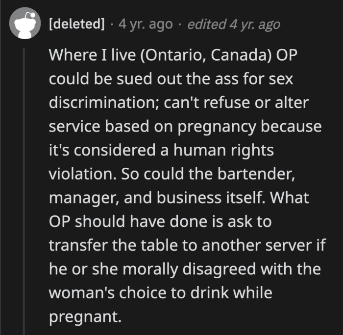 There were other ways to handle a situation like this. What the OP did was wrong and opens them up to a lawsuit.