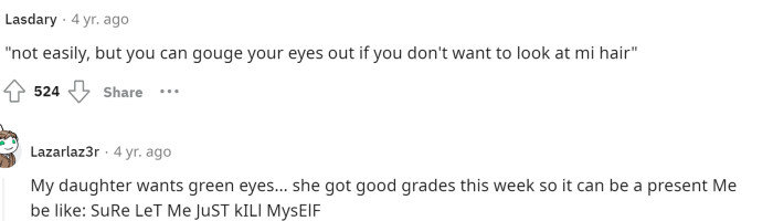 People came to the comments with humor about the situation and how they would've answered the entitled parent's silly questions.