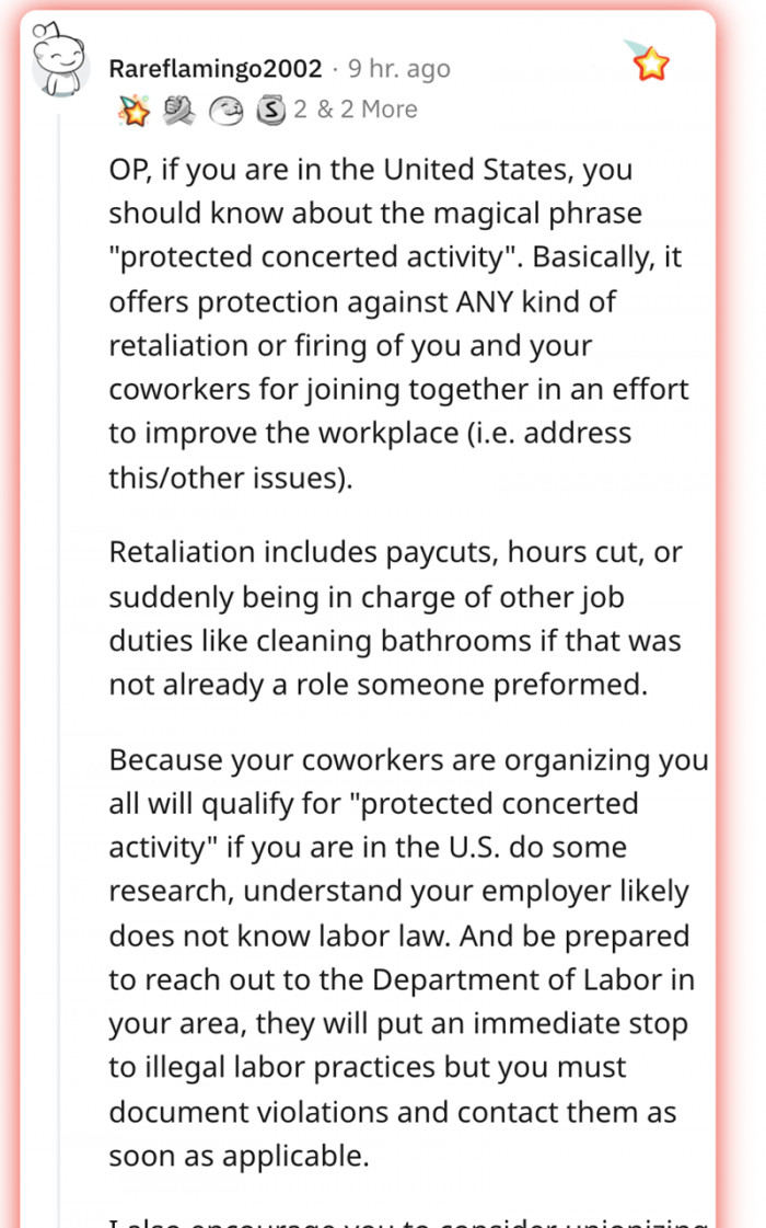 In-depth knowledge: Protected concerted activity