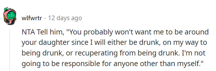 He should let his brother know that this vacation is for his personal enjoyment, and he won't be responsible for anyone else.