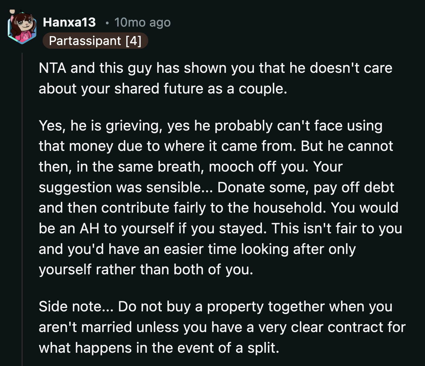 It's understandable, up to a point, why he felt so disgusted about using his brother's 