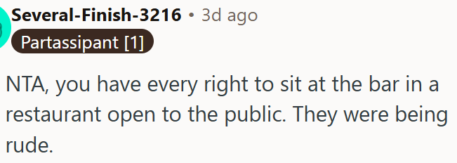 They Were Being Rude.