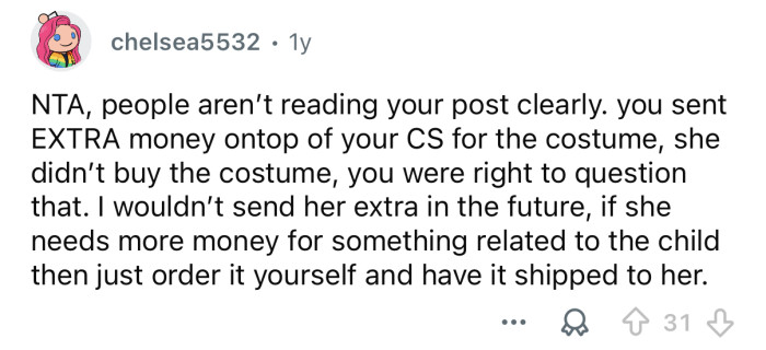 You were right to question it.