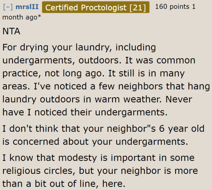 Why is this neighbor complaining about what people normally do?