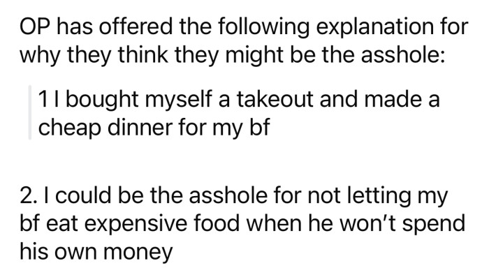 OP thinks he might potentially be the a-hole for the following reason: