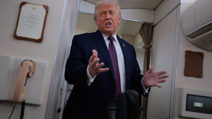 Trump addressing media, referencing Alex Pretti case and police shooting concerns