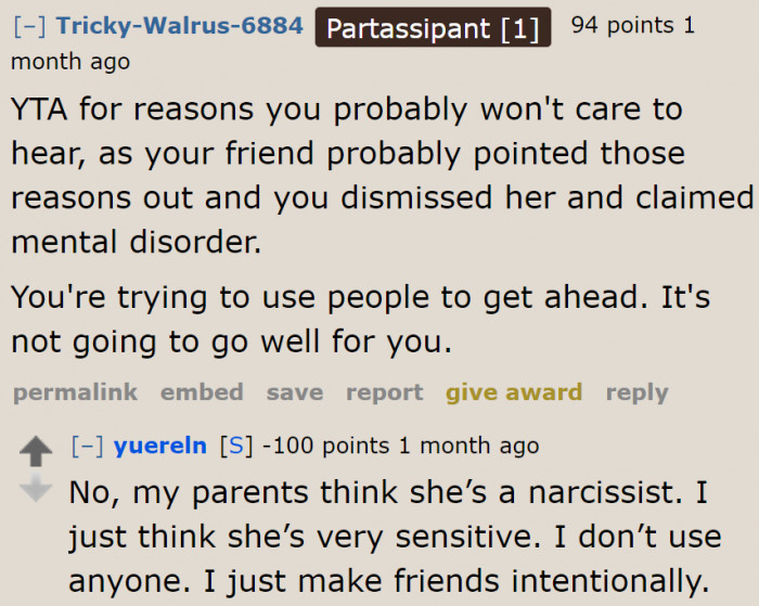 Most Redditors who responded to this thread agreed that the OP is a user.